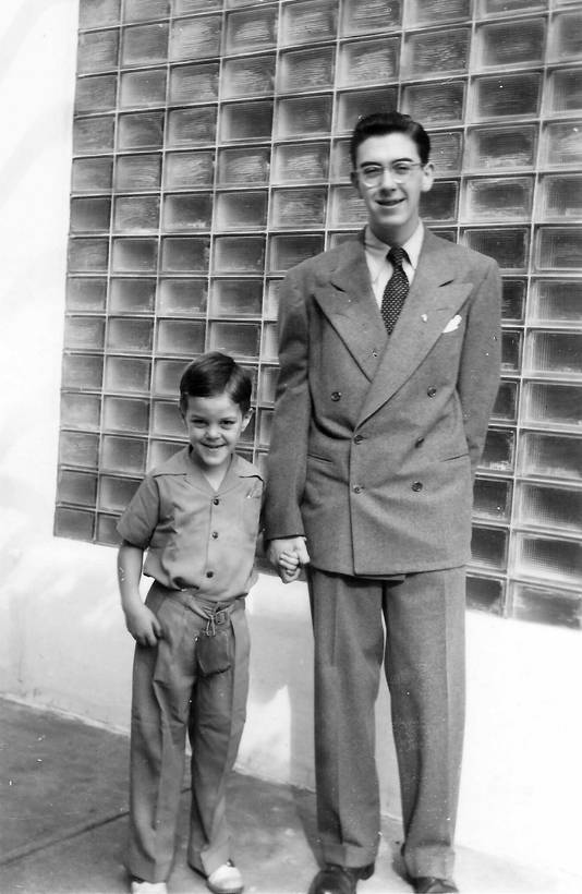 paul and his
            younger brother on his 16th birthday