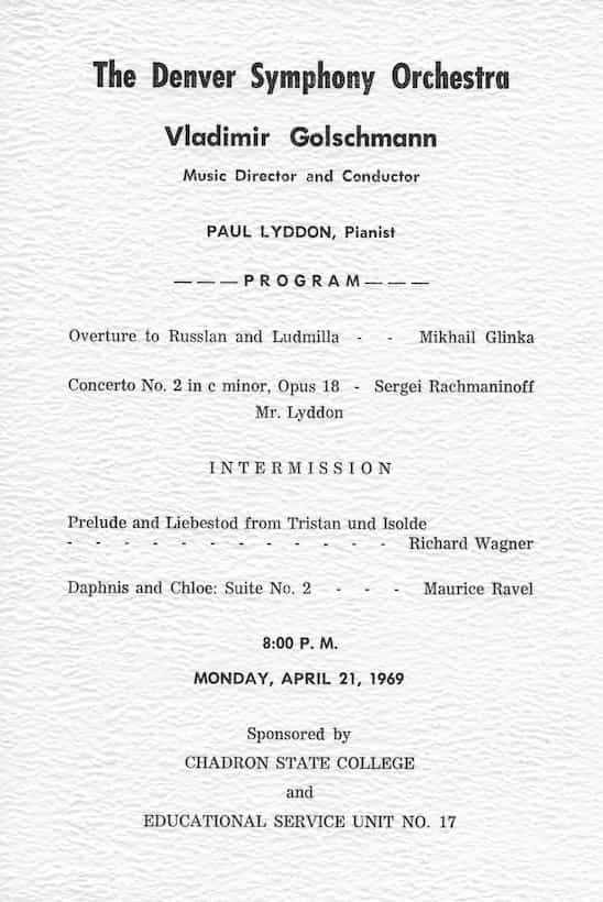 paul lyddon bio for the casper civic symphony