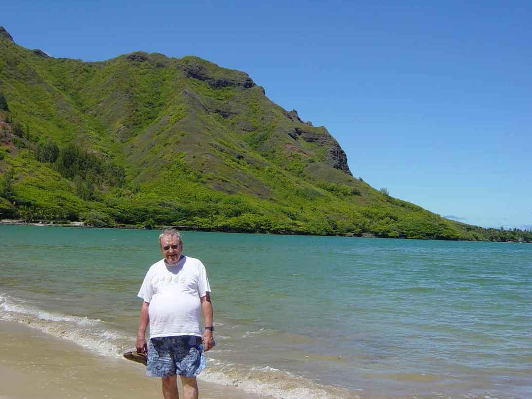paul at
            the beach in maui