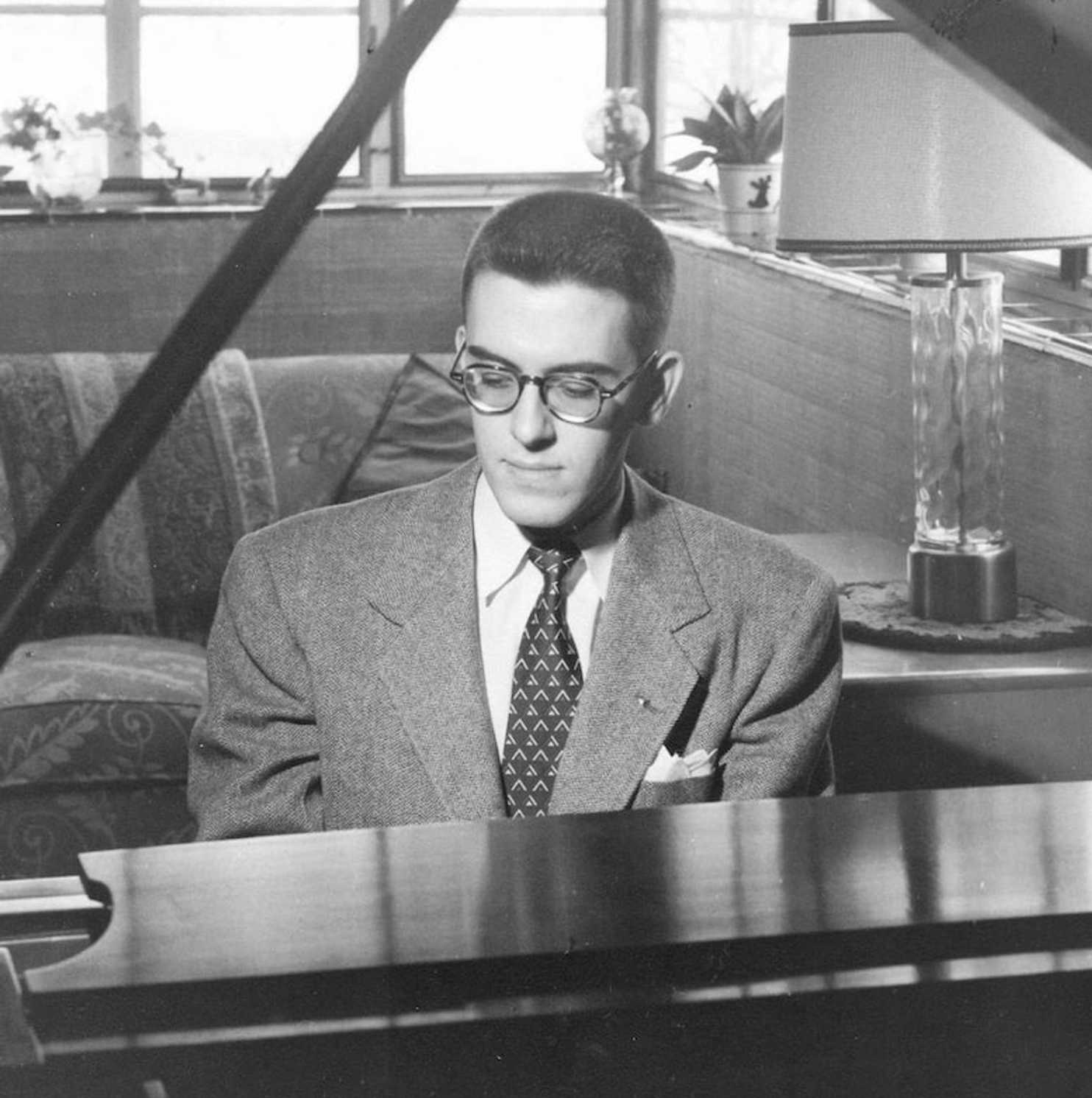 young paul lyddon playing the piano