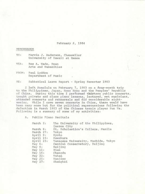 memorandum