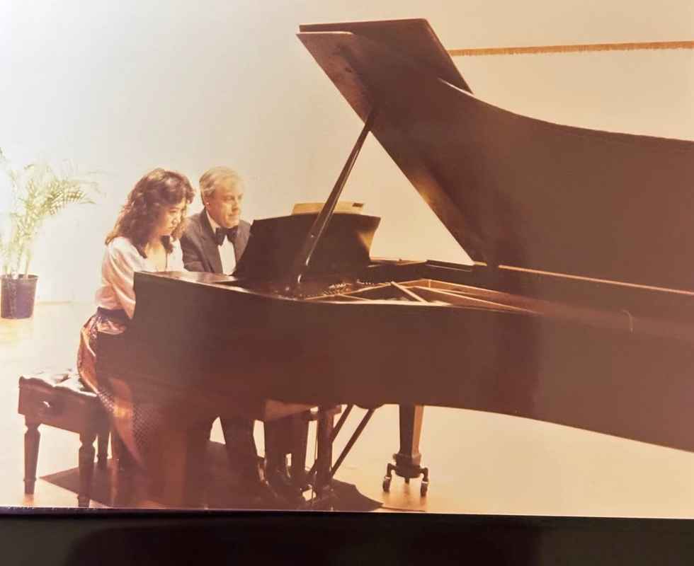 lyddon duo at a piano festival at the university of hawaii